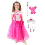 Karnevalový kostým – Princezná Šípková Rúženka s doplnkami (110 XS)